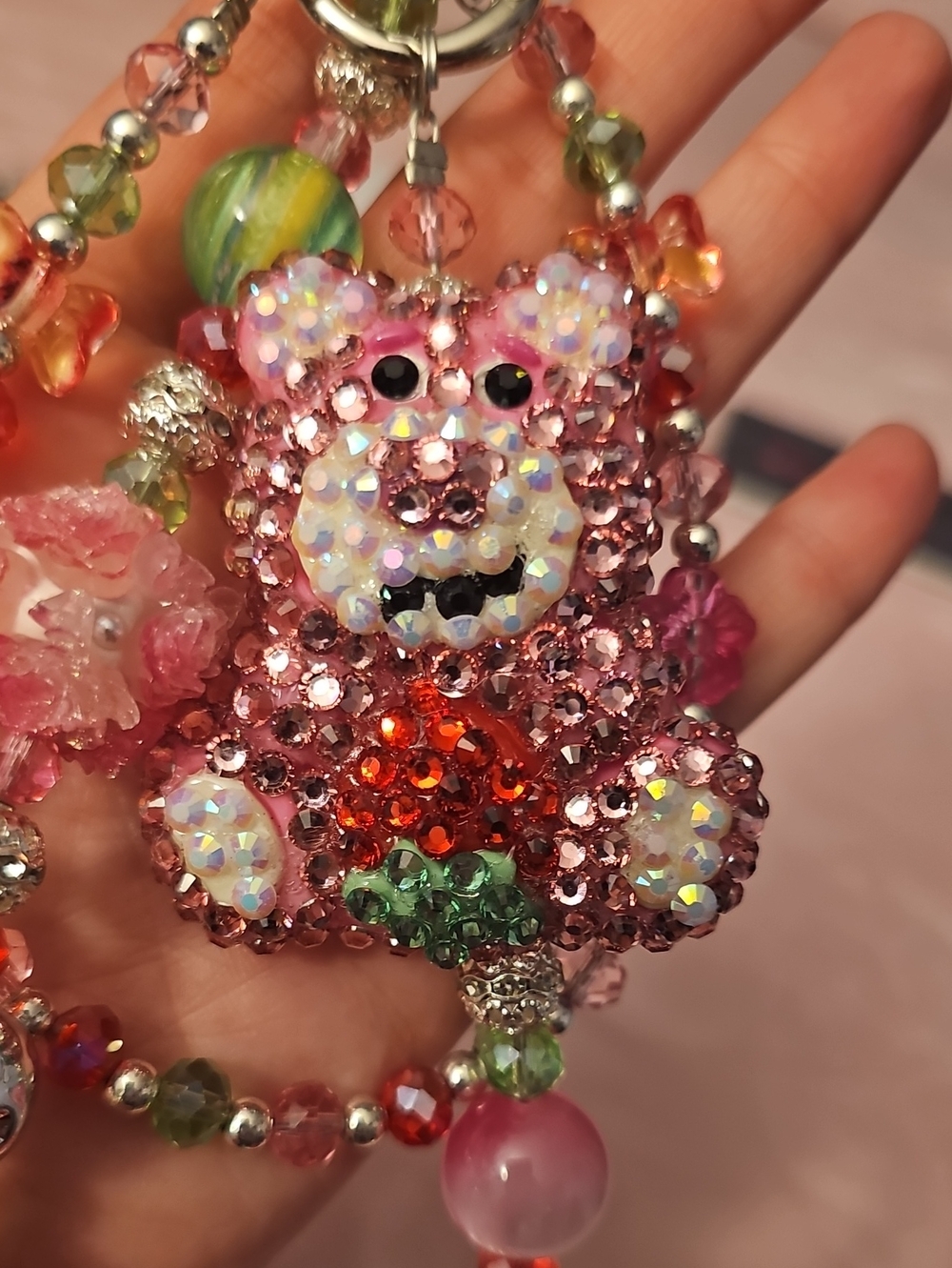 Pink Bling Lotso Toy Story Purse Charm